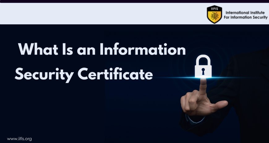  What Is an Information Security Certificate